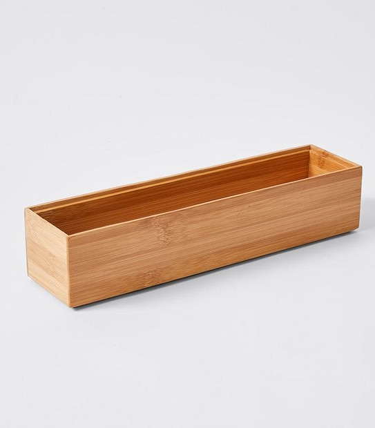 Bamboo Cutlery Tray - 30.5cm x 7.5cm x 6.3cm