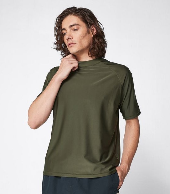 Piping Hot Rash Vest - Khaki