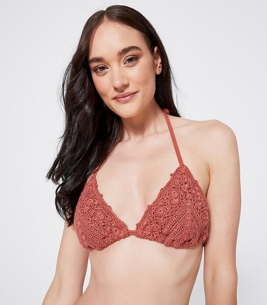 Lily Loves Crochet Triangle Bikini Swim Top