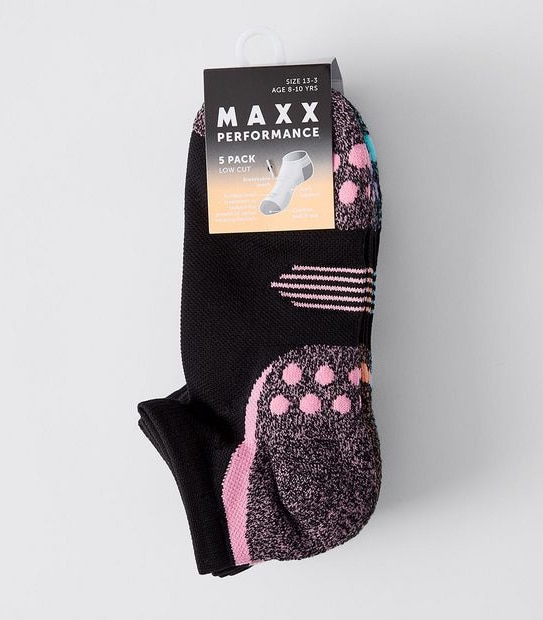 5 Pack Maxx Low Cut Socks