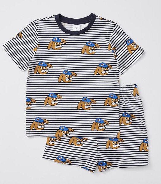 Dog Stripe Pyjama Set