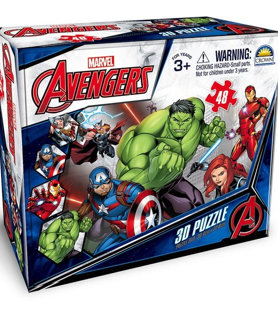 Avengers 3D (Lenticular) Jigsaw Puzzle - 48 Piece
