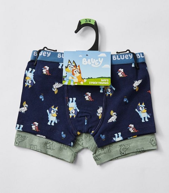 Bluey 2 Pack Boys Trunks