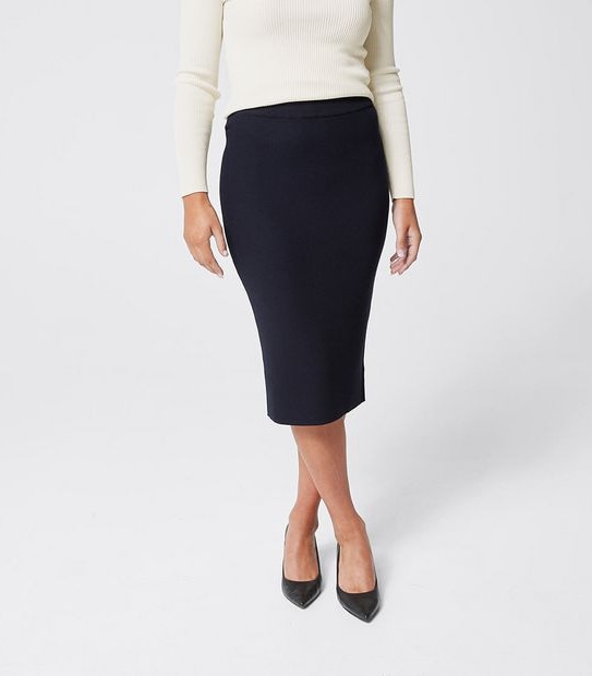 Dannii Minogue Petites Knit Midi Skirt