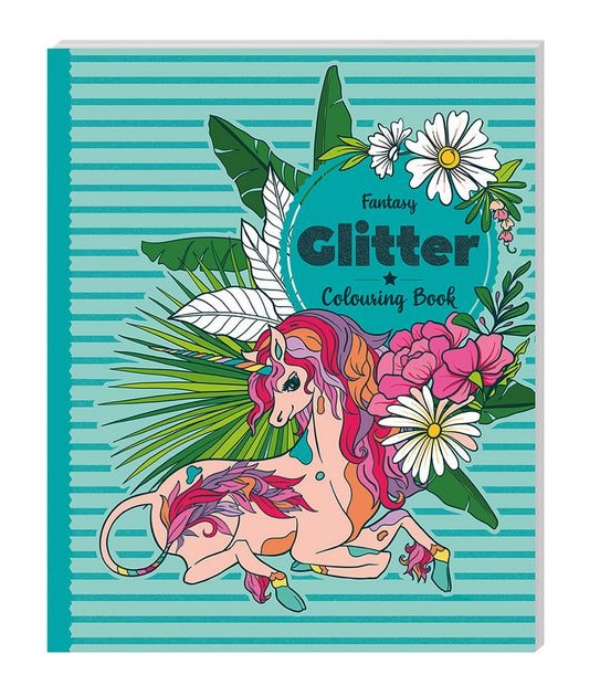 Fantasy Glitter: Colouring Book