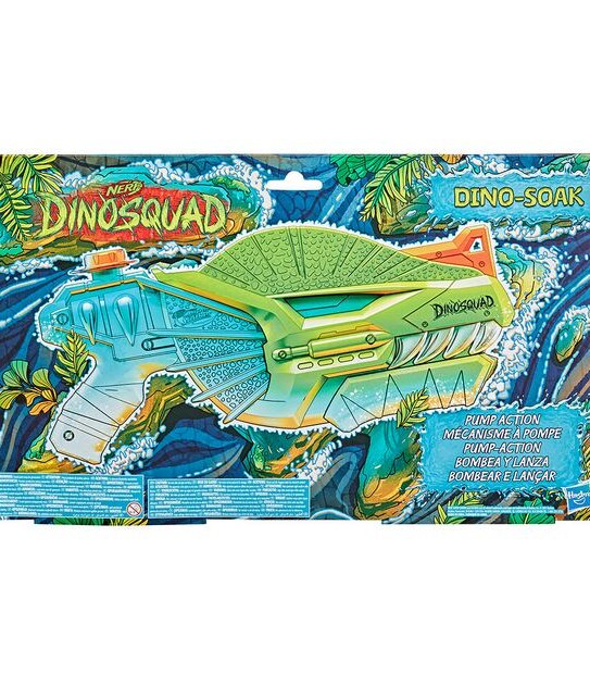 NERF Supersoaker Dinosquad - Dino Soak Water Blaster - Pump Action