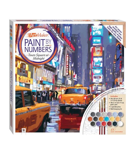 Paint By Numbers - Times Square at Midnight