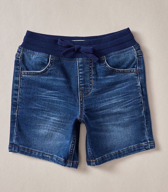 Ribbed Waist Wonder Denim Short