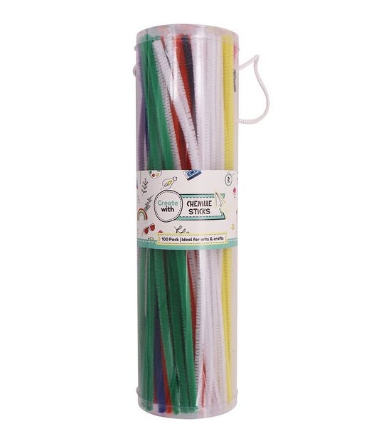 Chenille Sticks Multi Colour - 100 Pack