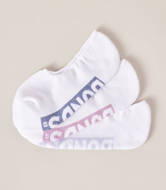 Bonds 3 Pack Low Cut Socks - White