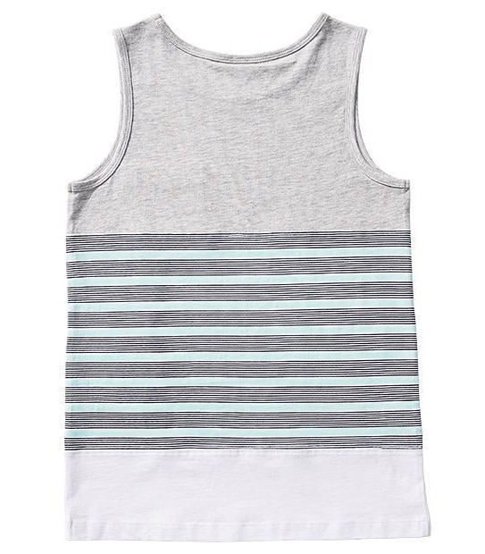 Spliced Stripe Pocket Tank Top