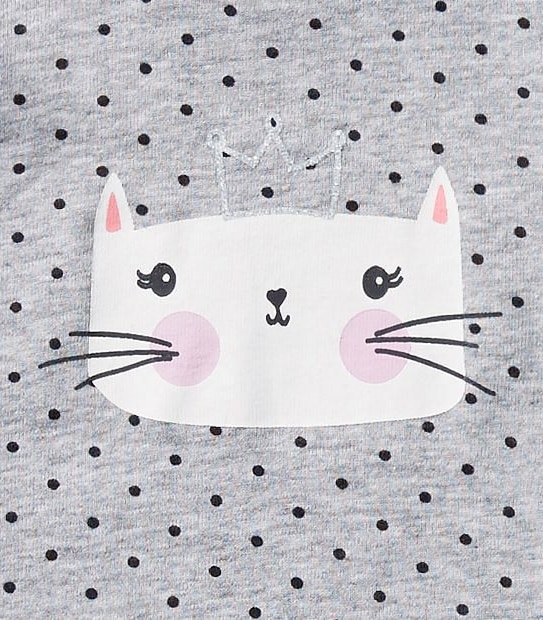 Baby Cat Princess Long Sleeve Pyjama Set 2 of 5