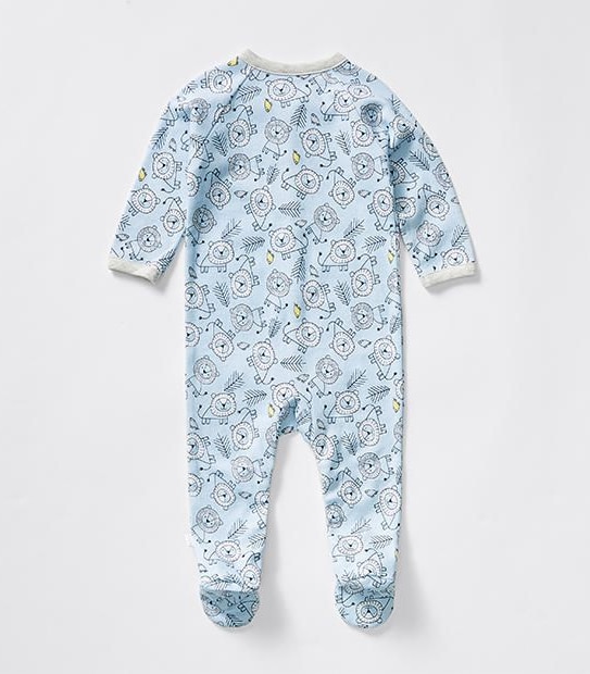 Baby Snap Button Print Coverall 2 of 3