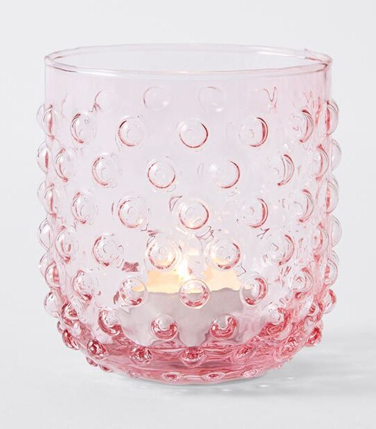 Coloured Glass Tealight Holder