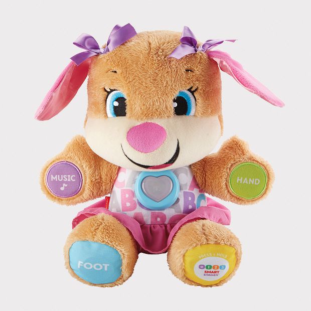 fisher price learning dog pink