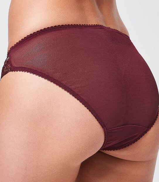 Preview Lace Bikini Briefs - Plum