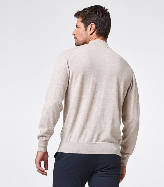 Preview Merino Wool Half Zip Neck Jumper