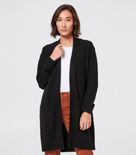 Supersoft Edge To Edge Cardigan - Black