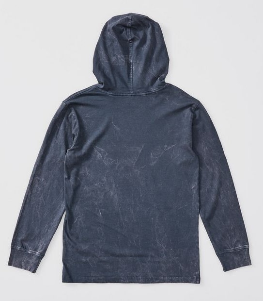 Long Sleeve Hooded Top - Blue