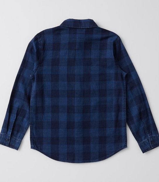 Check Long Sleeve Shirt - Blue