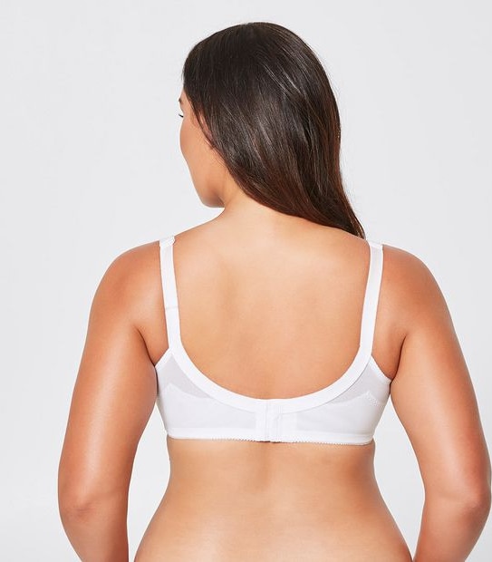 Fuller Figure Firm Support Wirefree Bra - White