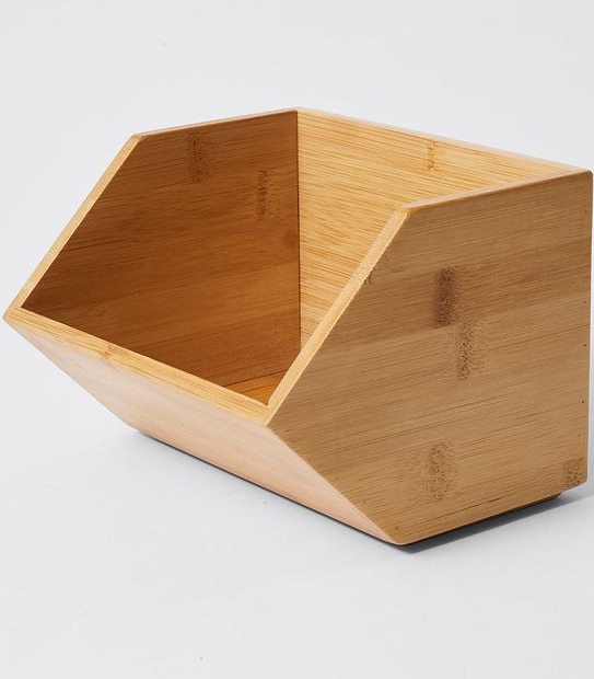 Bamboo Small Stackable Basket