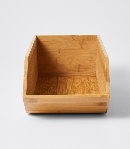 Bamboo Large Stackable Basket