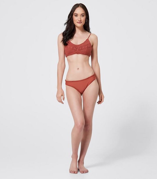 Lily Loves Crochet Bralette Bikini Swim Top