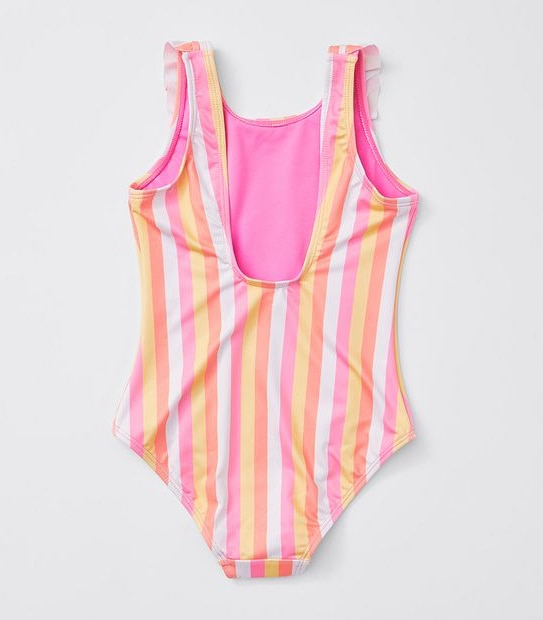 Piping Hot Striped Swimsuit