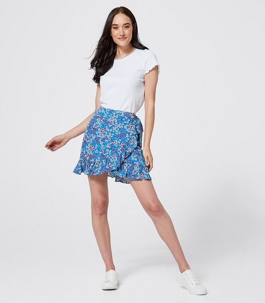 Lily Loves Wrap Mini Skirt