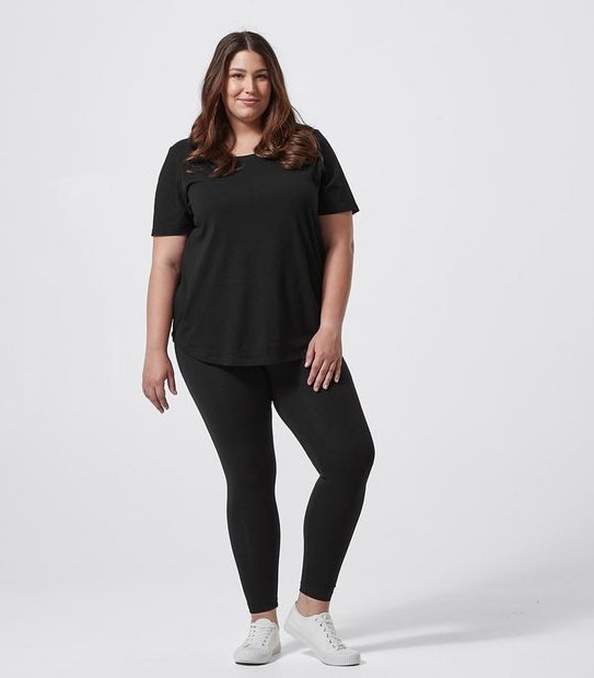 Belle Curve Organic Cotton Full Length Leggings 