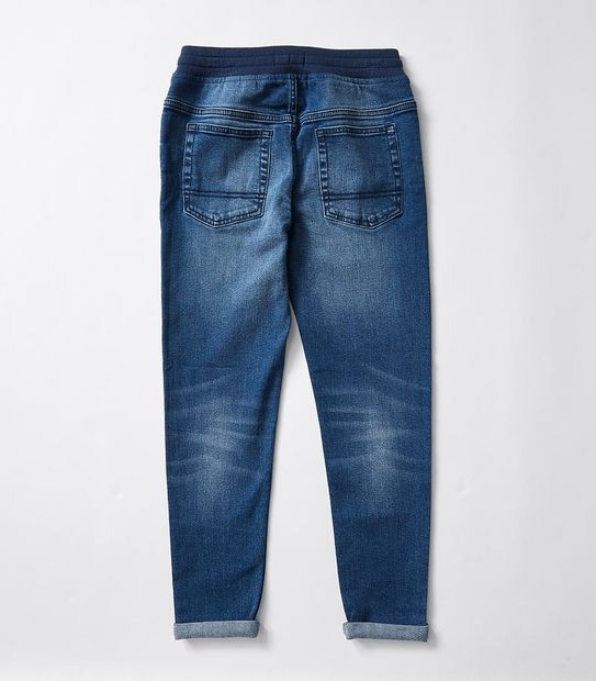 Brooklyn Ribbed Waist Straight Jean