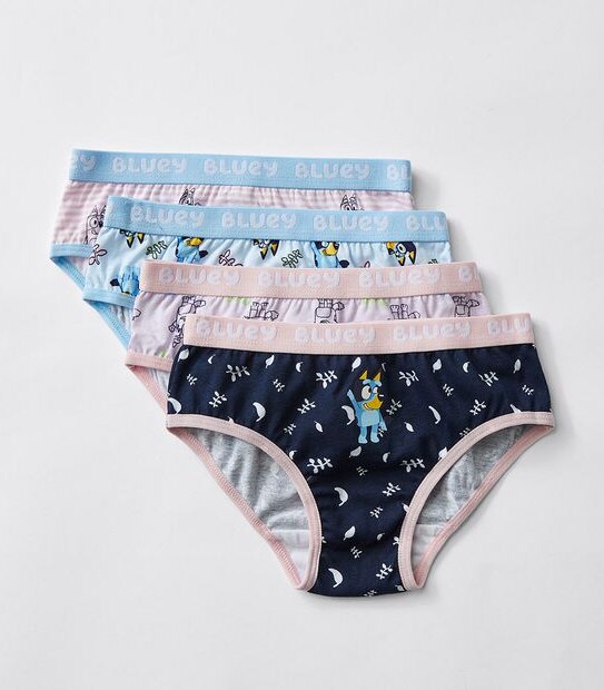 Bluey 4 Pack Girls Briefs