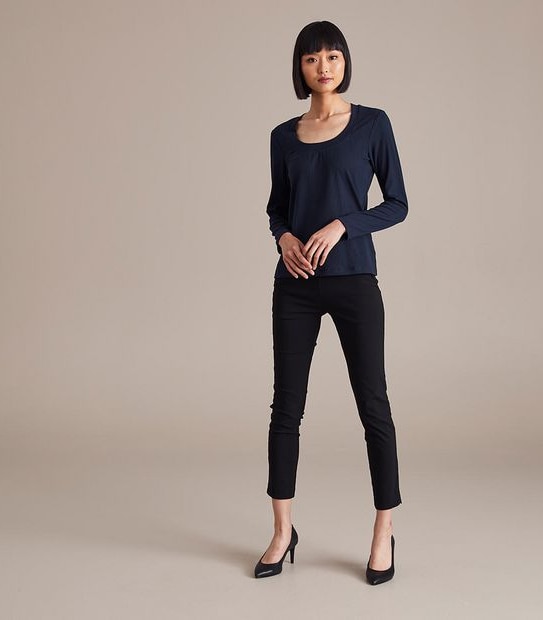 Scoop Rib Knit Top