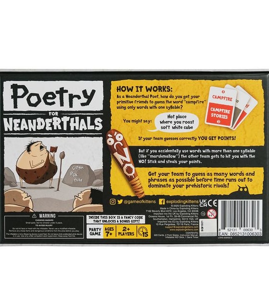 Poetry for Neanderthals