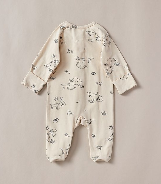 Baby Organic Cotton Print Coverall