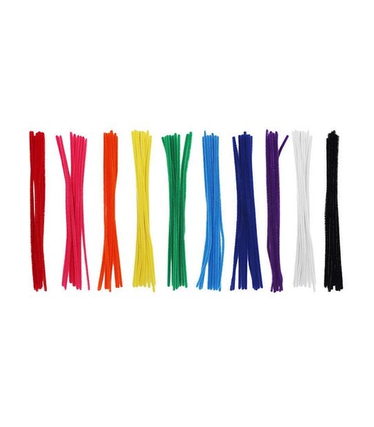 Chenille Sticks Multi Colour - 100 Pack