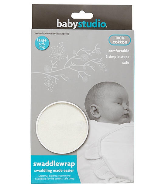 Baby Studio Swaddle Wrap Large - Ivory