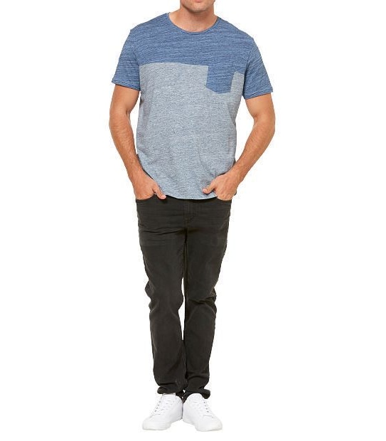Textured Splice T-Shirt