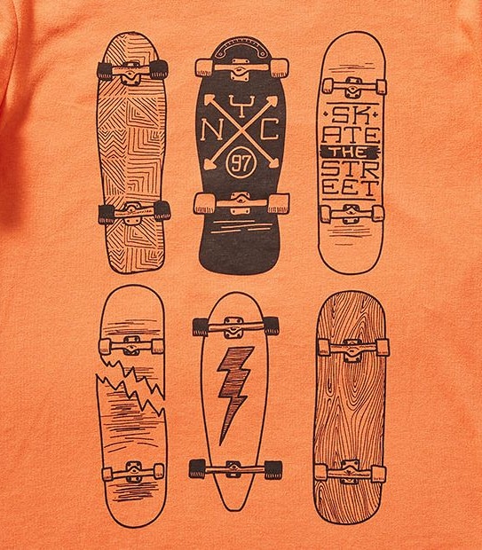 Short Sleeve Skateboard T-Shirt
