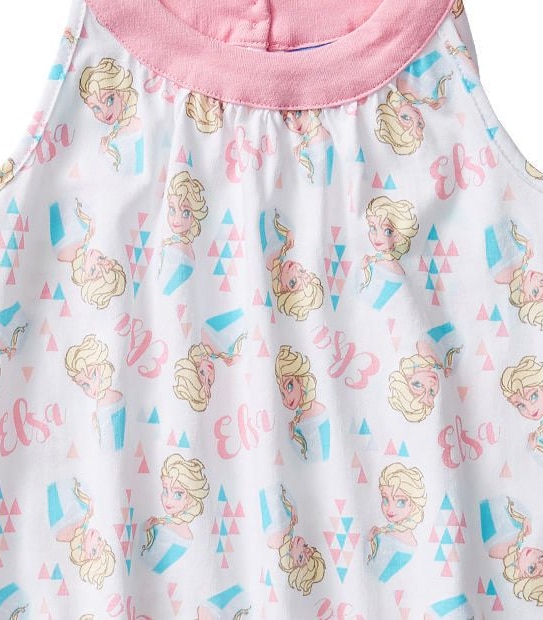 Disney Frozen Elsa Sleeveless Print Dress