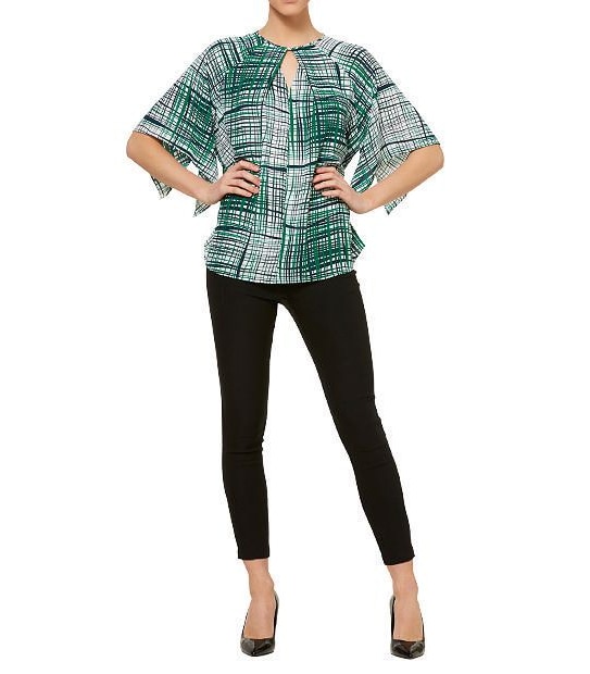 3/4 Sleeve Flutter Top