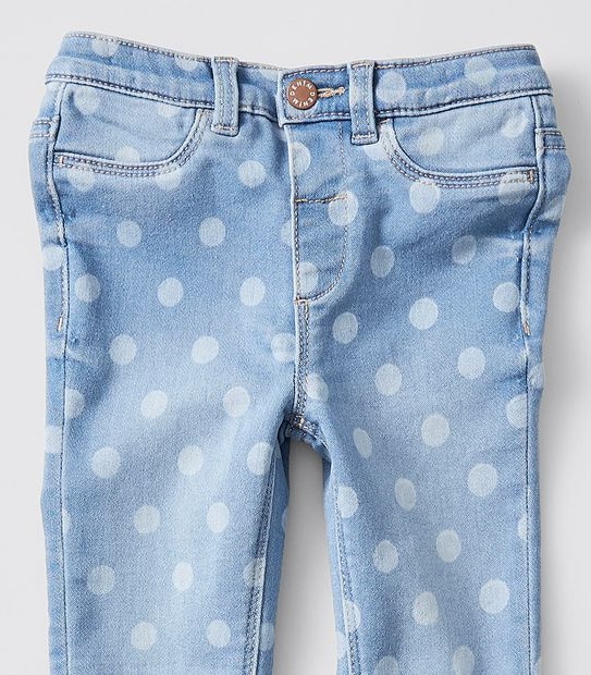 Girls Wonder Denim Spot Jeggings - Blue