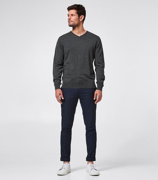 Preview Merino Wool V Neck Knit Jumper