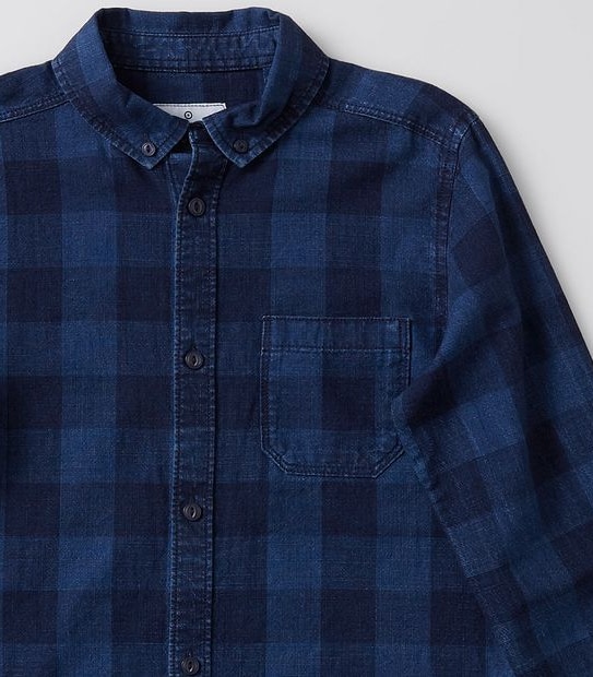 Check Long Sleeve Shirt - Blue