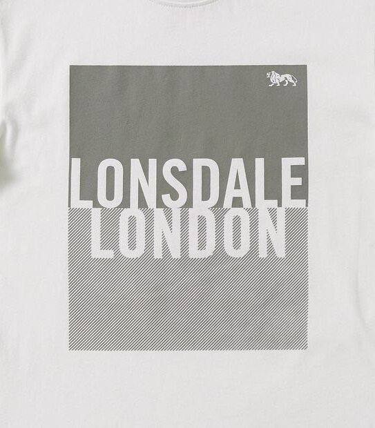 Lonsdale London Print T-shirt - White
