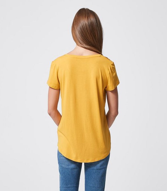 Modal/Elastane V-Neck T-Shirt