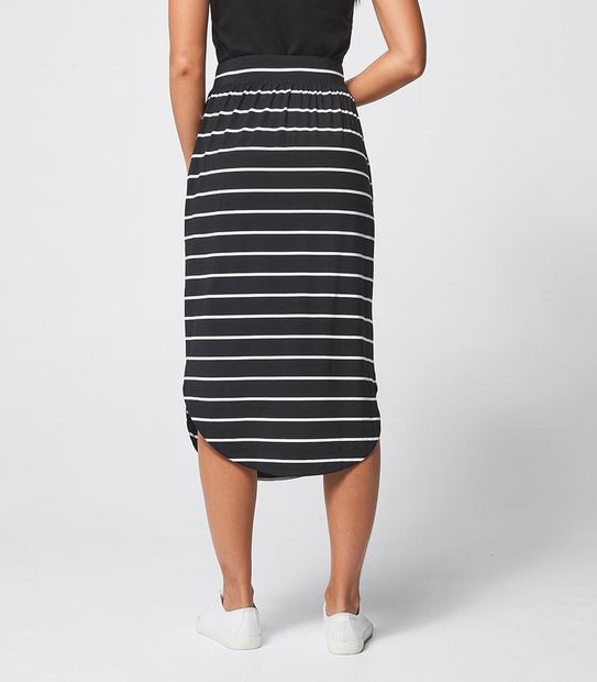 Jersey Curved Hem Skirt
