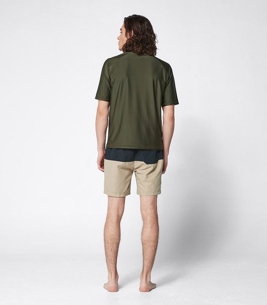 Piping Hot Rash Vest - Khaki