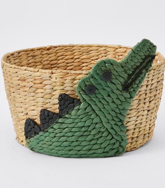 Kids Crocodile Storage Basket